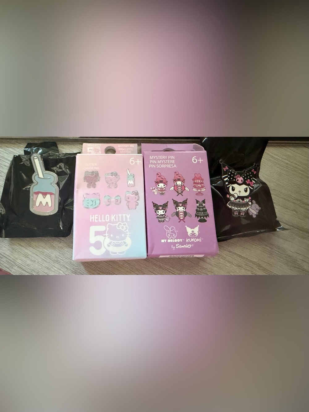 TWO new Sanrio pins. KUROMI! Boxes included.